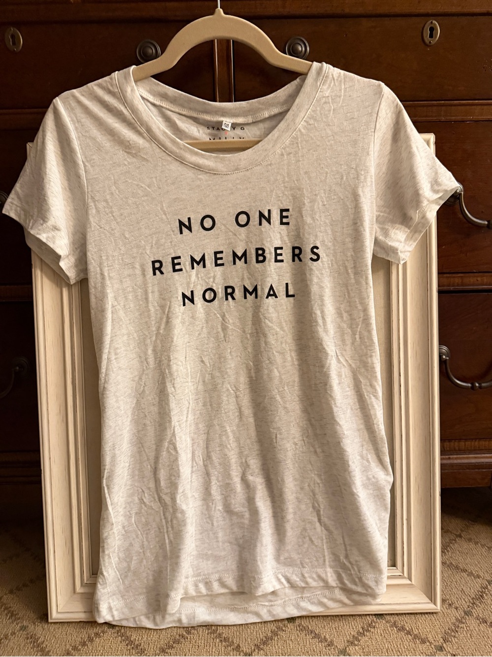 Vintage Stacey G x Milly apparel "NO ONE REMEMBERS NORMAL” S